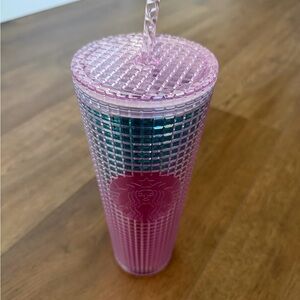 Starbucks Pink Mermaid Tumbler with Straw